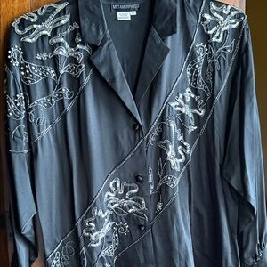 Black Embellished Women Shirt